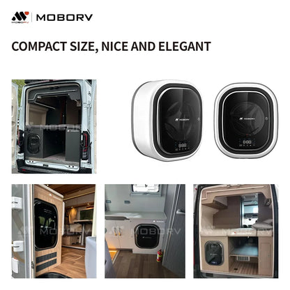 Motorhome RV Caravan Mini Washer Accessory  Mini Wall-Mounted Automatic Front Load Washing Machine