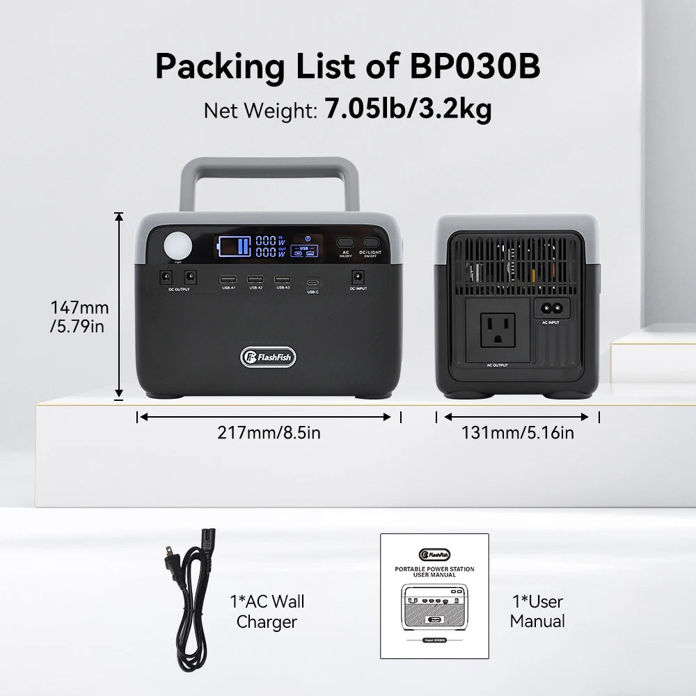 EU USA  Power Banks 300W Inverter Solar Generators Portable Power Station with Panel for Outdoor Camping