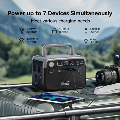 EU USA  Power Banks 300W Inverter Solar Generators Portable Power Station with Panel for Outdoor Camping