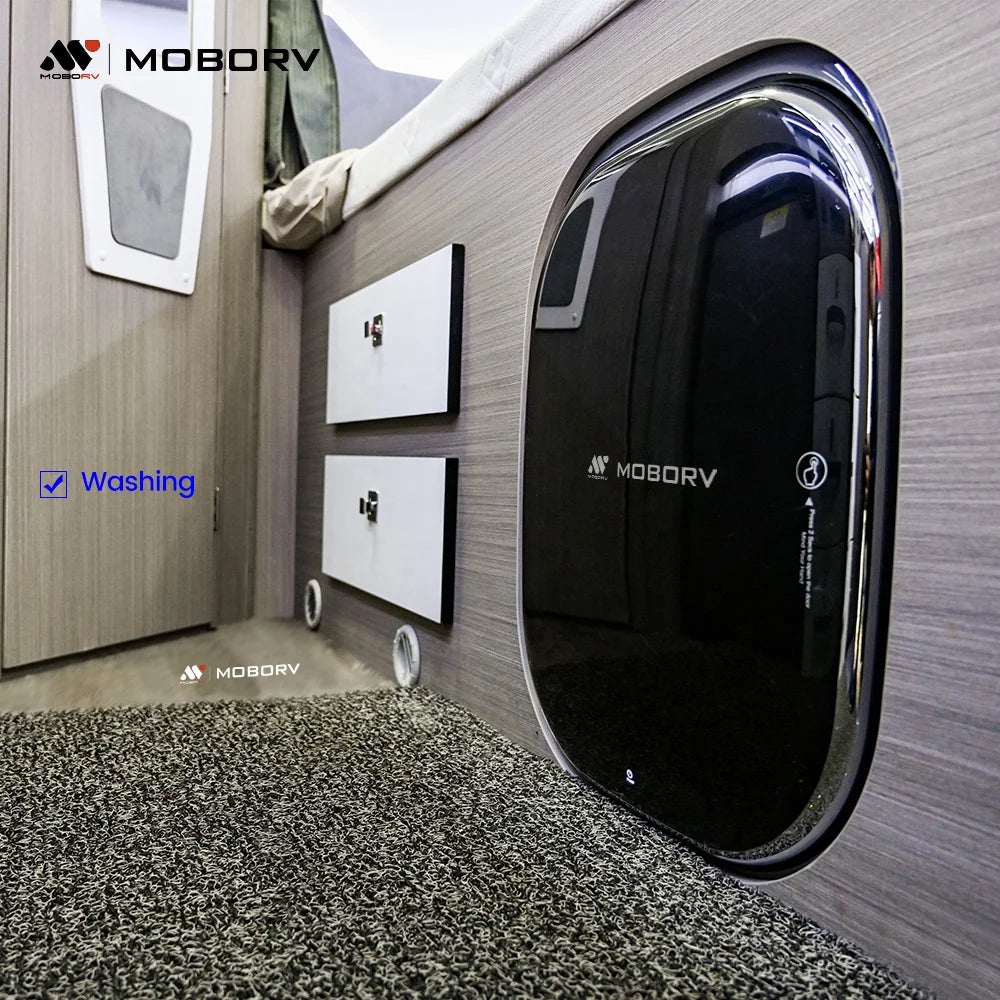 Motorhome RV Caravan Mini Washer Accessory  Mini Wall-Mounted Automatic Front Load Washing Machine