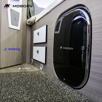 Motorhome RV Caravan Mini Washer Accessory  Mini Wall-Mounted Automatic Front Load Washing Machine
