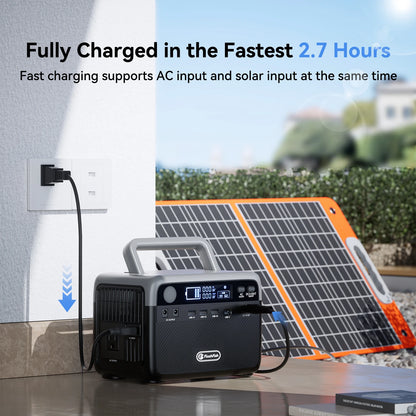 EU USA  Power Banks 300W Inverter Solar Generators Portable Power Station with Panel for Outdoor Camping